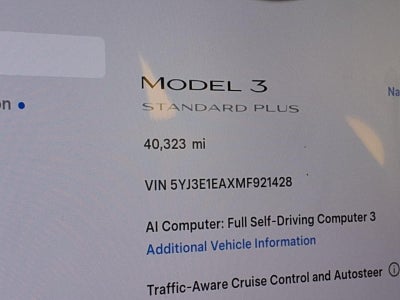 2021 Tesla Model 3 Standard Range Plus