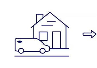 Home service van icon