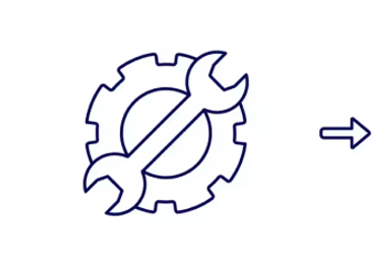 Gear and wrench icon
