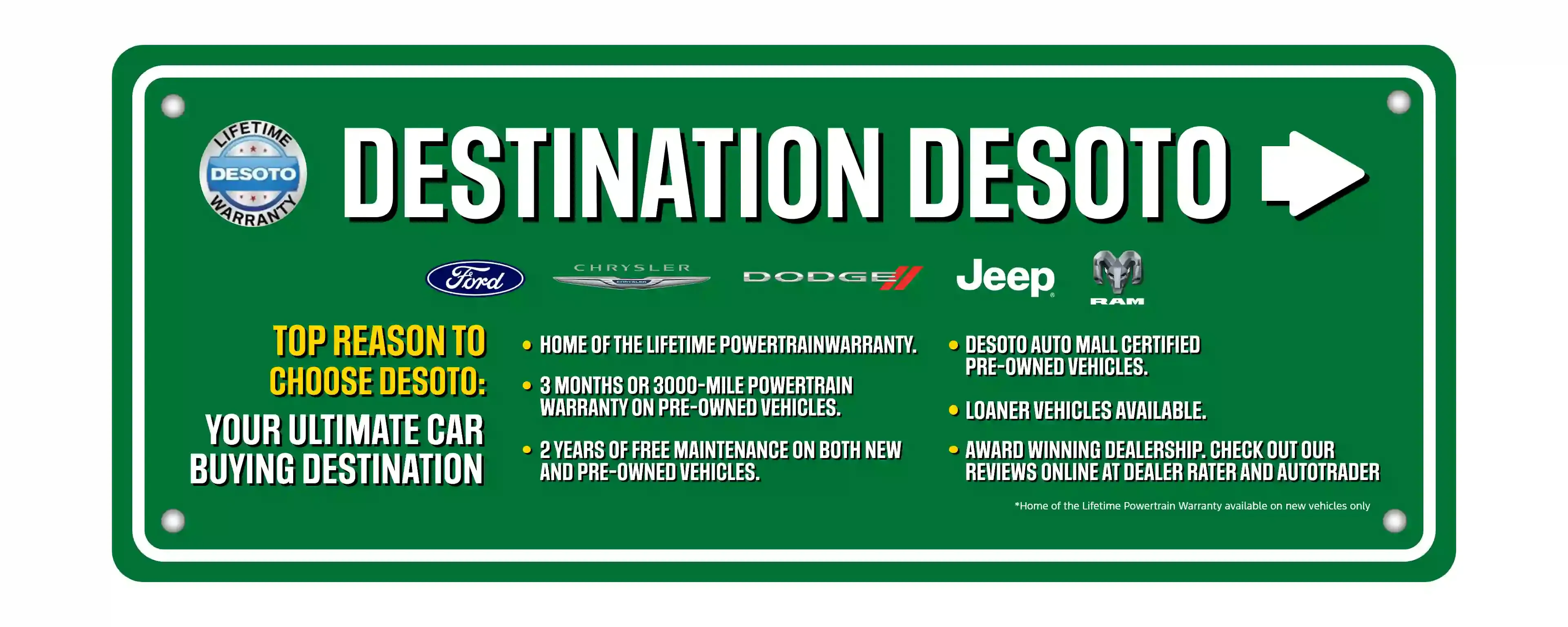 Destination Desoto at DeSoto Ford in Arcadia FL